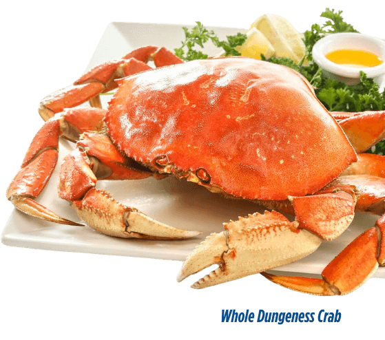 A whole steamed crab from Pier Market