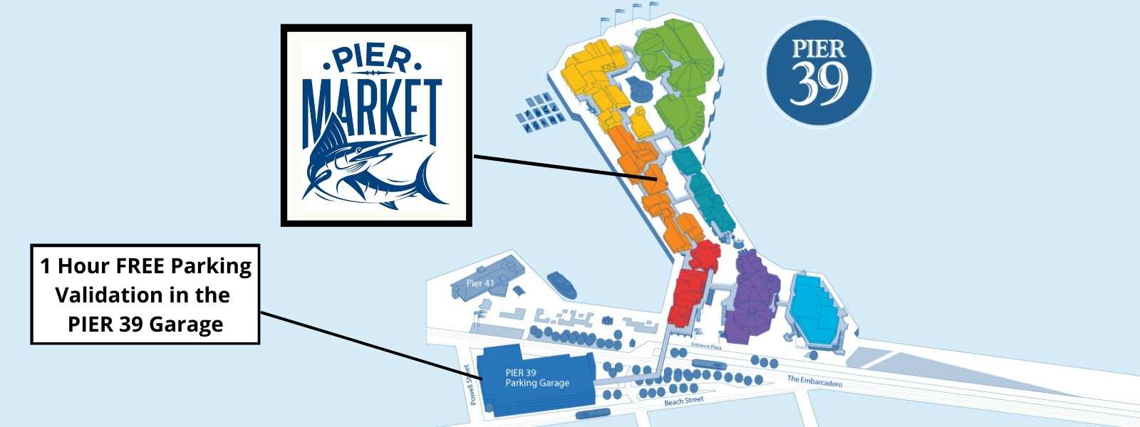 Pier Market map