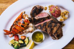 Plated surf and turf at Pier Market